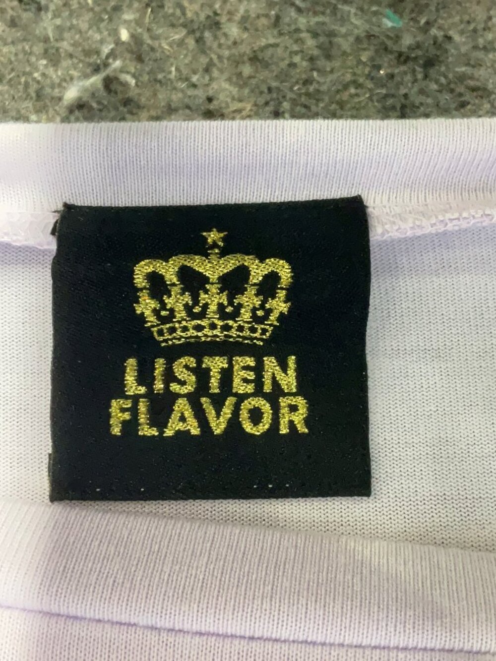 LISTEN FLAVOR Harajuku kawaii Heavenly Milkshake Striped Cut and Sew top - Picture 5 of 6